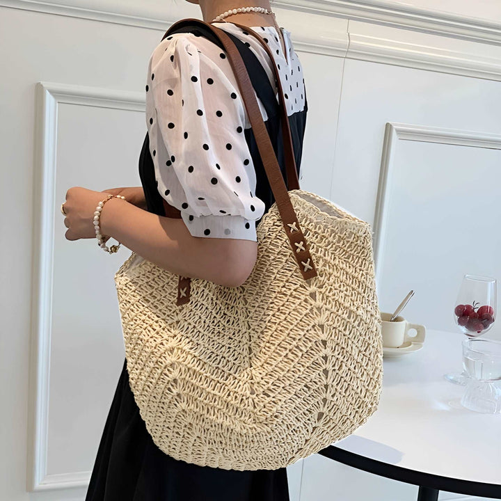 Cécile - Woven Straw Shoulder Bag