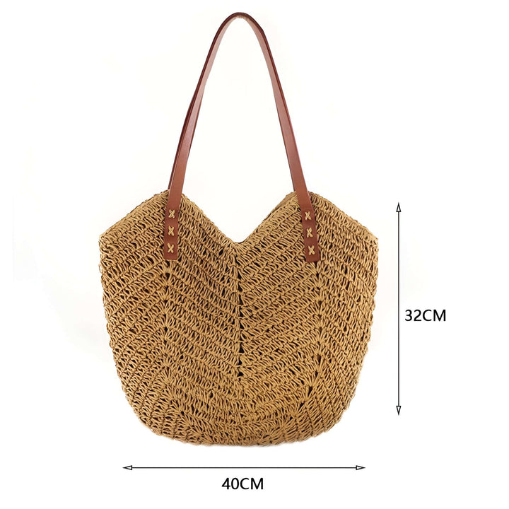 Cécile - Woven Straw Shoulder Bag