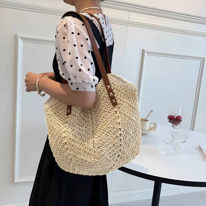 Cécile - Woven Straw Shoulder Bag