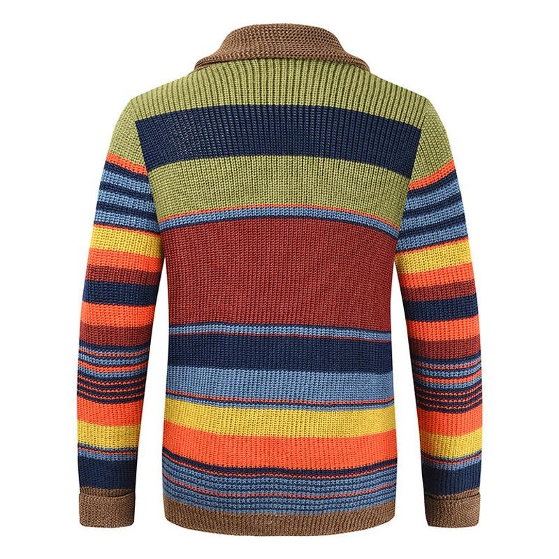 Marc - Men's Colorblock Lapel Sweater - Coats & Jackets - EA427001 - MOOD Melbourne