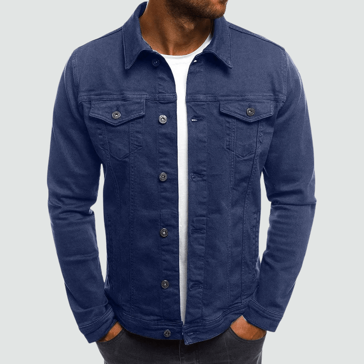 Marcus | Sleek Casual Men’s Denim Jacket - Jackets - MOOD Melbourne