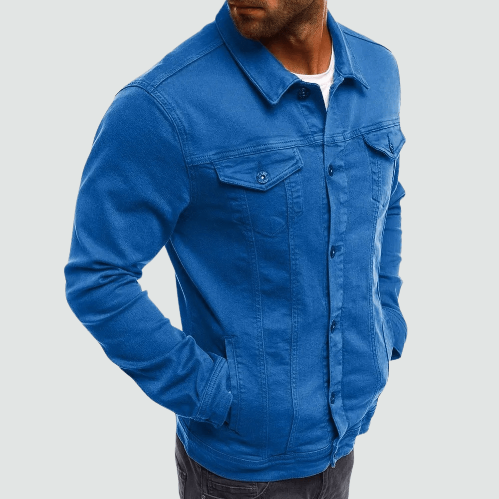Marcus | Sleek Casual Men’s Denim Jacket - Jackets - MOOD Melbourne