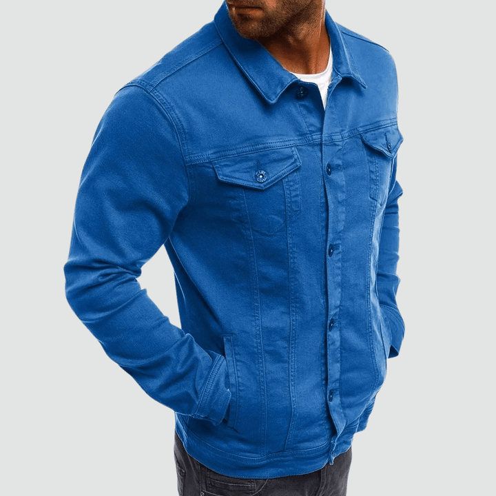 Marcus | Sleek Casual Men’s Denim Jacket - Jackets - MOOD Melbourne