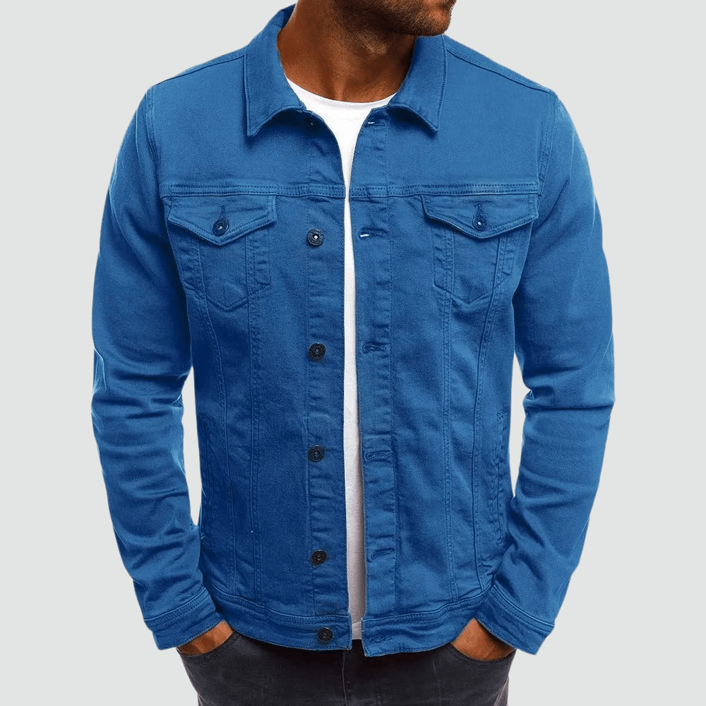 Marcus | Sleek Casual Men’s Denim Jacket - Jackets - MOOD Melbourne