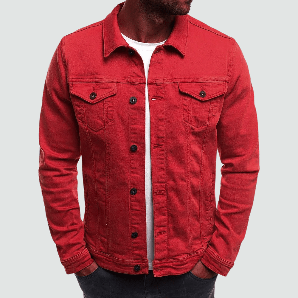Marcus | Sleek Casual Men’s Denim Jacket - Jackets - MOOD Melbourne