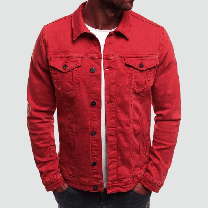 Marcus | Sleek Casual Men’s Denim Jacket - Jackets - MOOD Melbourne