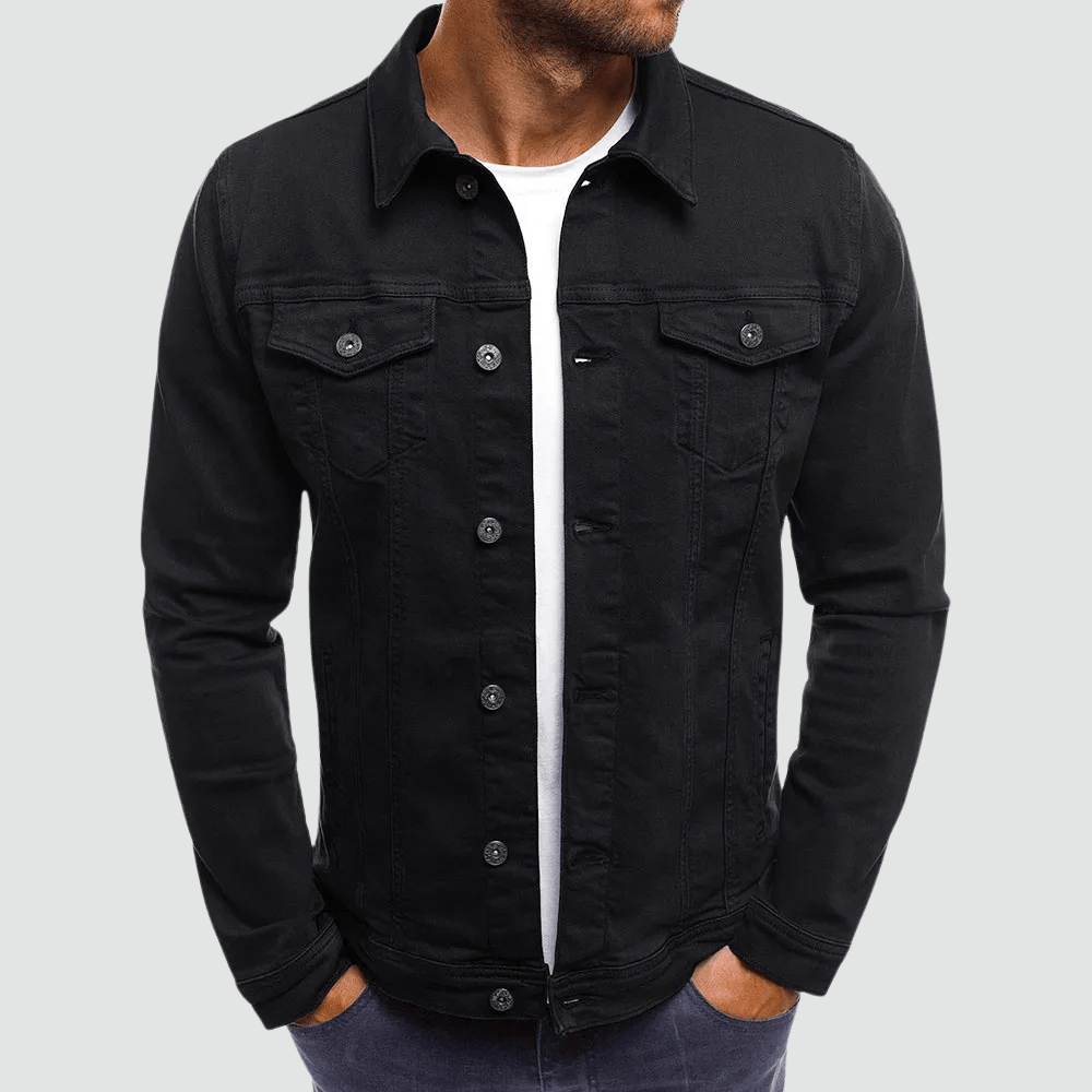 Marcus | Sleek Casual Men’s Denim Jacket - Jackets - MOOD Melbourne