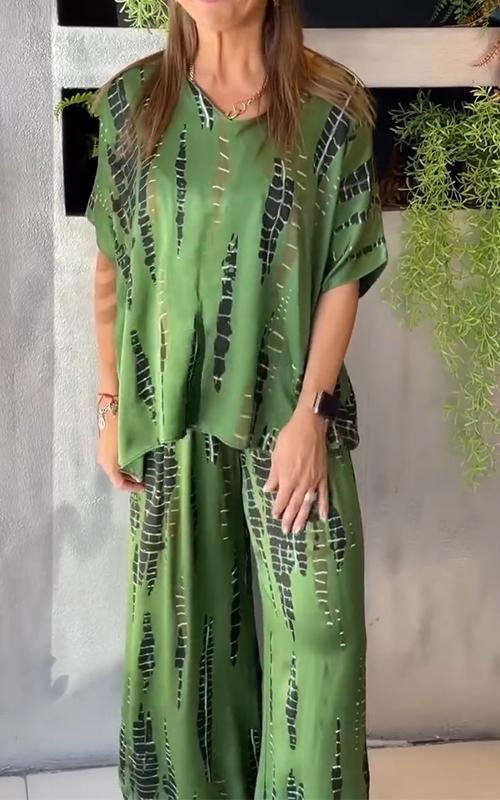 Marie™ - Casual Printed Set - Two Pieces - MOOD Melbourne