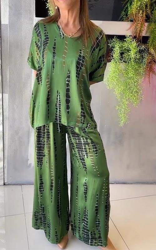 Marie™ - Casual Printed Set - Two Pieces - MOOD Melbourne