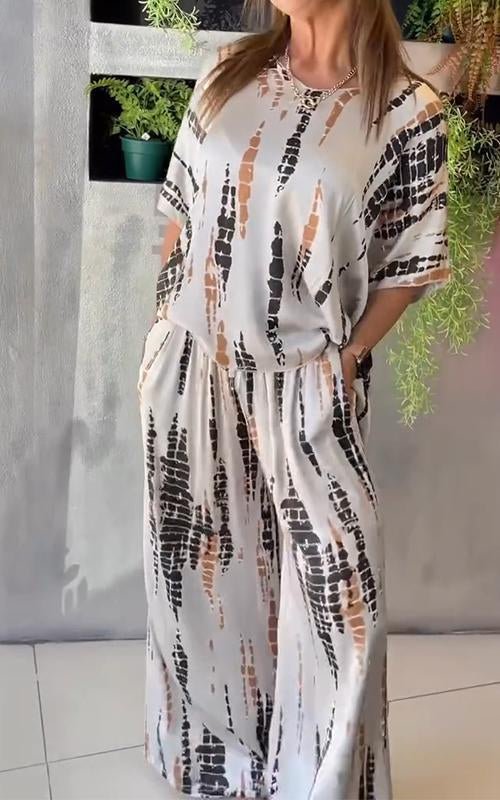 Marie™ - Casual Printed Set - Two Pieces - MOOD Melbourne