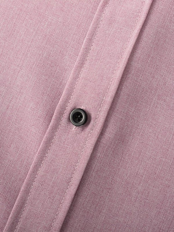 Men's solid color Cotton - linen button casual short - sleeved shirt - SHIRTS - DMED4 - YD168006 - MOOD Melbourne