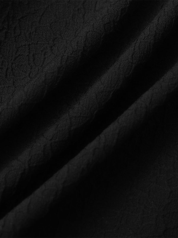 Men's Solid Color Marble Pattern Textured Casual Short Sleeve Shirt - SHIRTS - 24B0836600_S - MOOD Melbourne