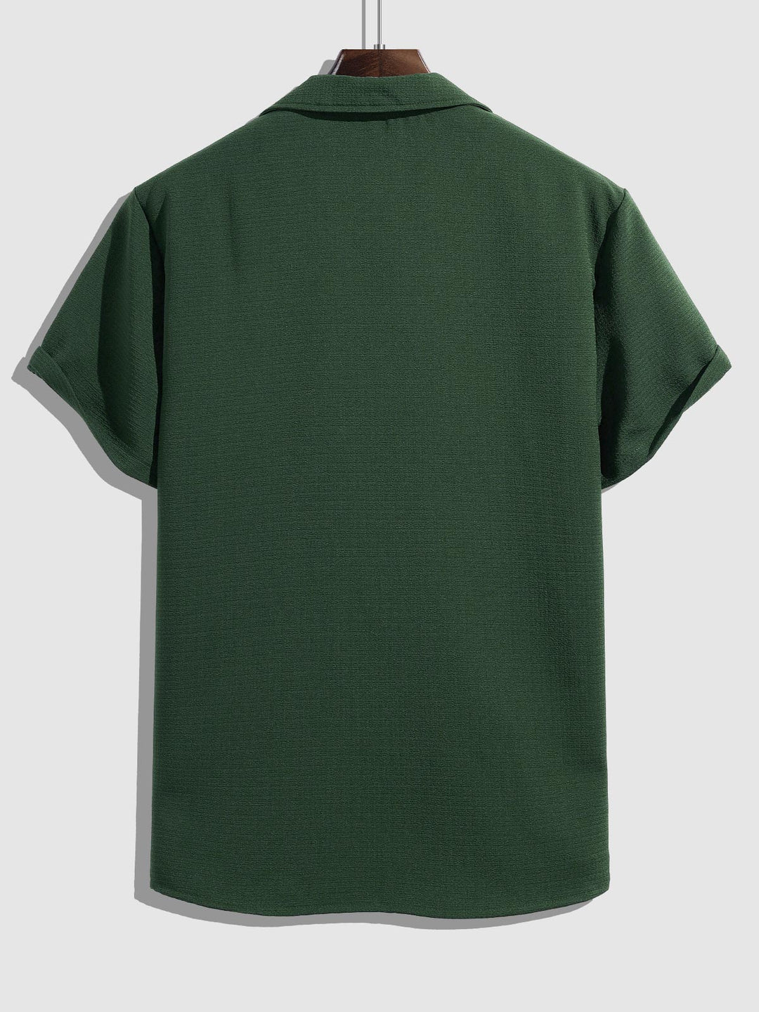 Men's textured Cuban collar shirt casual shorts set - SETS - 24B2300540_S - MOOD Melbourne