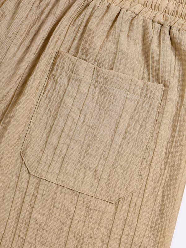 Men's Textured Cuban Collar Shirt Casual Shorts Set - SETS - 24B2301935_S - MOOD Melbourne