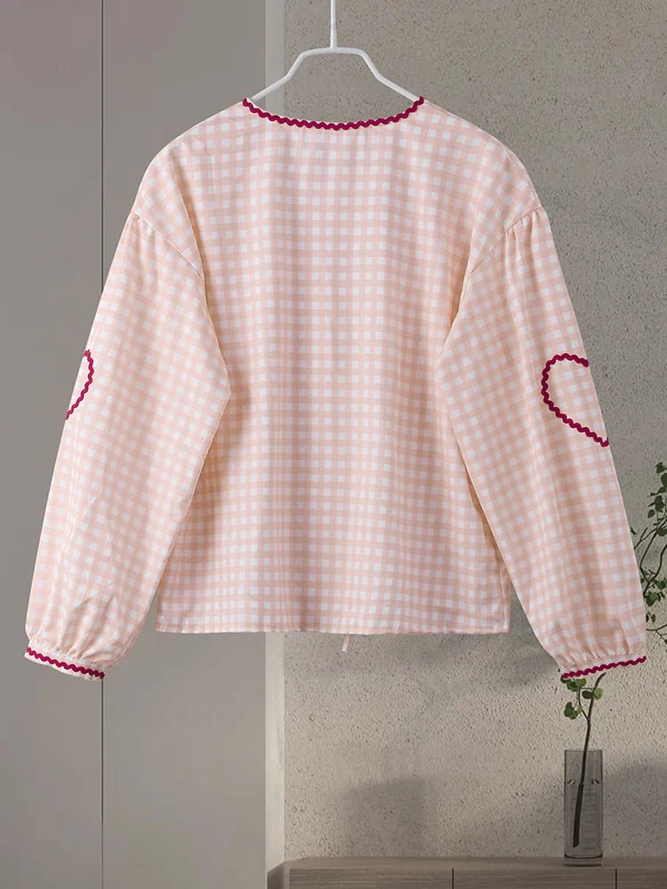 MILA - Heart Blouse - 14:771#01 pink;5:100014064 - MOOD Melbourne