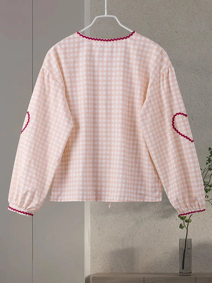 MILA - Heart Blouse - 14:771#01 pink;5:100014064 - MOOD Melbourne
