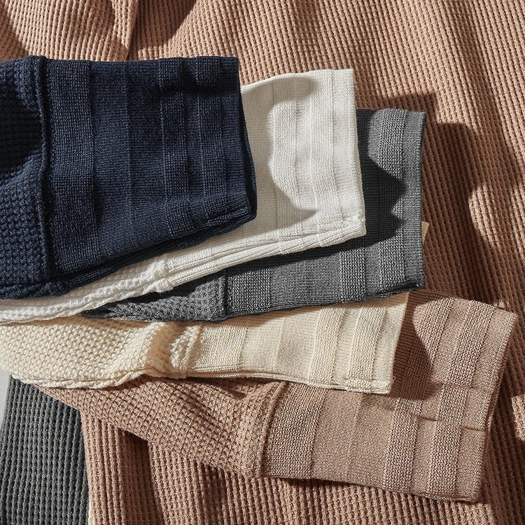 Miles | Classic Waffle Henley Shirt - Shirt - MOOD Melbourne