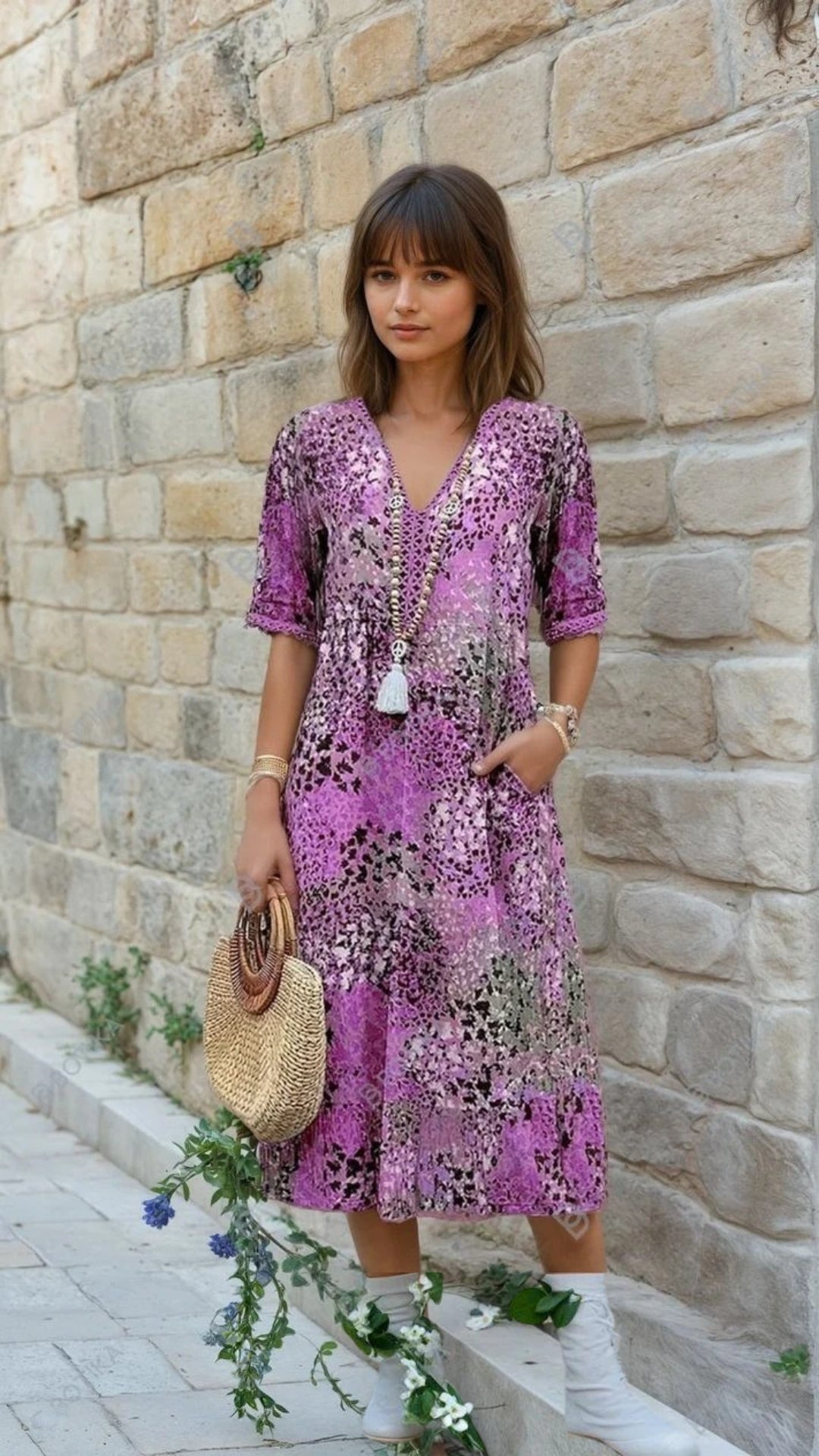 Nina | Vibrant Mid Length Dress - DWOD2 - CO006007 - MOOD Melbourne