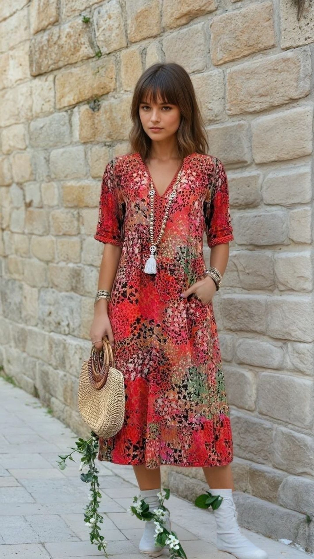 Nina | Vibrant Mid Length Dress - DWOD2 - CO006019 - MOOD Melbourne