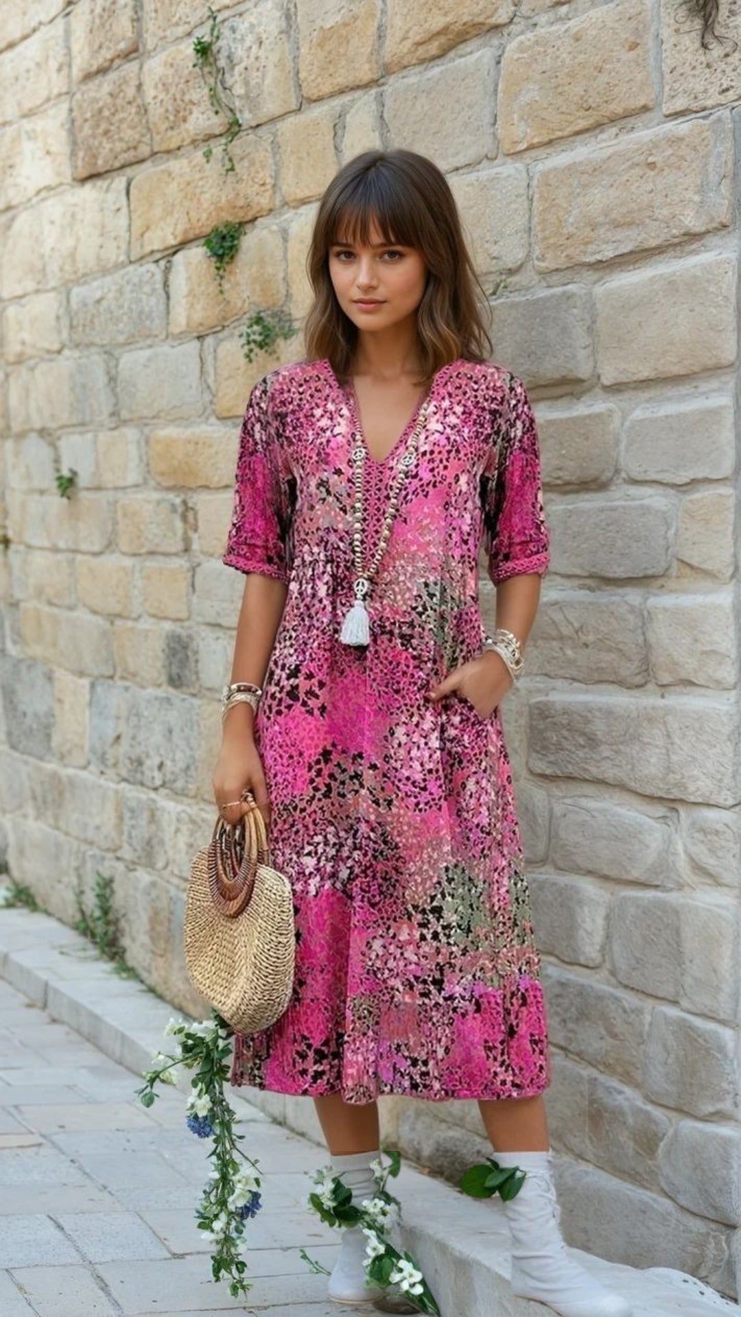 Nina | Vibrant Mid Length Dress - DWOD2 - CO006025 - MOOD Melbourne