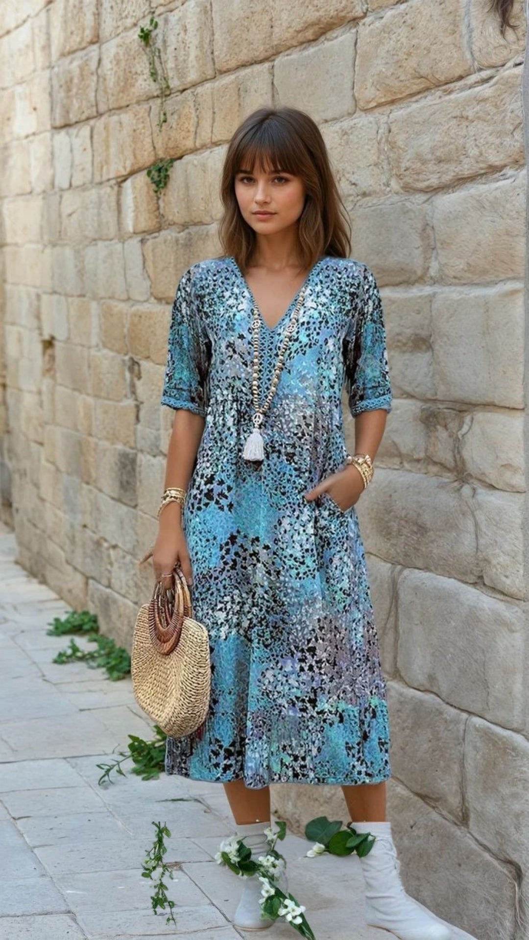 Nina | Vibrant Mid Length Dress - DWOD2 - CO006031 - MOOD Melbourne