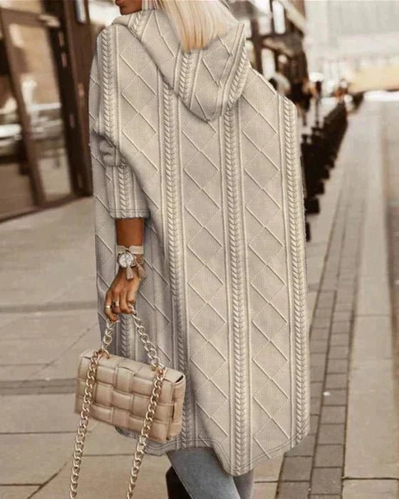 Nuvora | Cozy Long Hooded Cardigan - Jackets - MOOD Melbourne