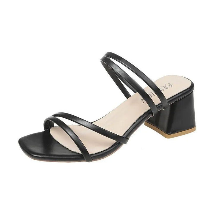 Pamela™ - Strappy Block Heel Sandals - MOOD Melbourne