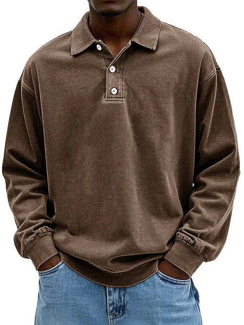 Dorian | Casual Long-Sleeve Polo Shirt