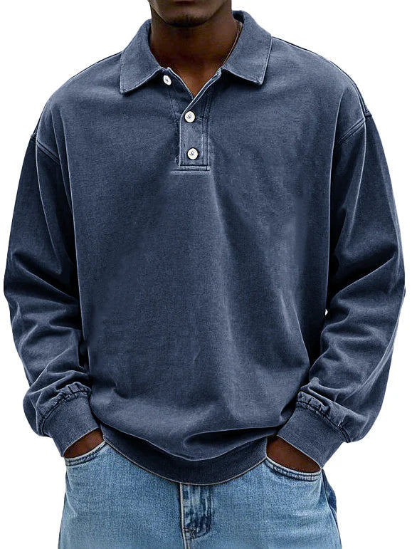 Dorian | Casual Long-Sleeve Polo Shirt