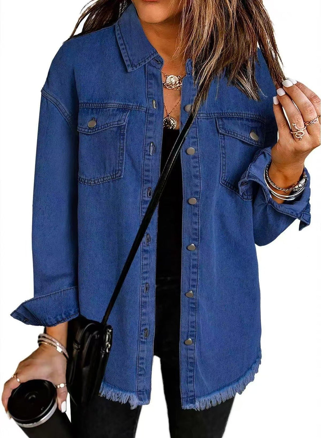 Ravena | Oversized Button - Up Denim Shirt - Jackets - MOOD Melbourne