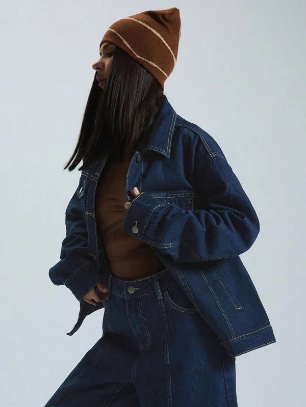 Raye | Oversized Denim Co - ord Set - Outfit set - MOOD Melbourne