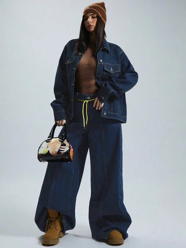 Raye | Oversized Denim Co - ord Set - Outfit set - MOOD Melbourne