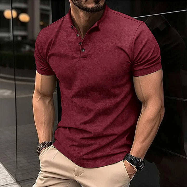 High Quality V-neck Men's T-shirt