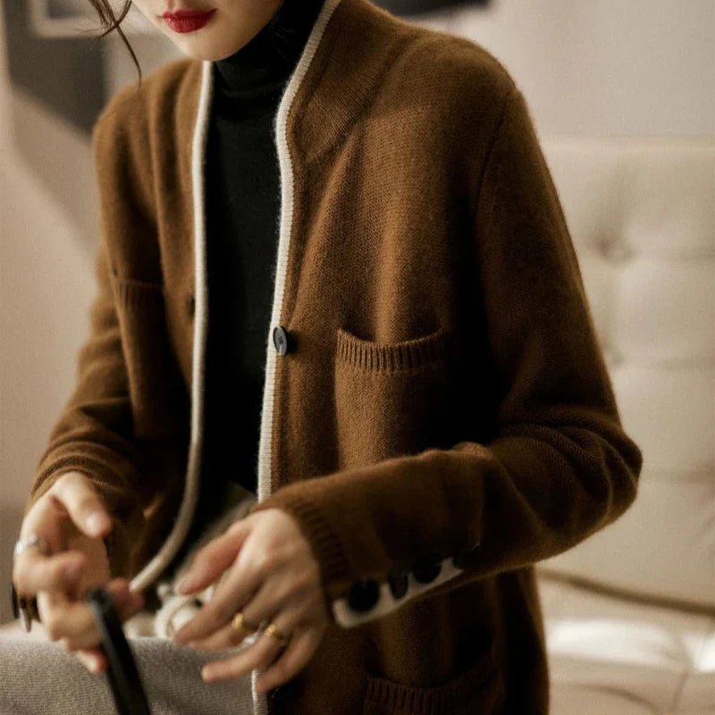 Renata | Elegant Buttoned Cardigan - Sweaters & Cardigans - MOOD Melbourne