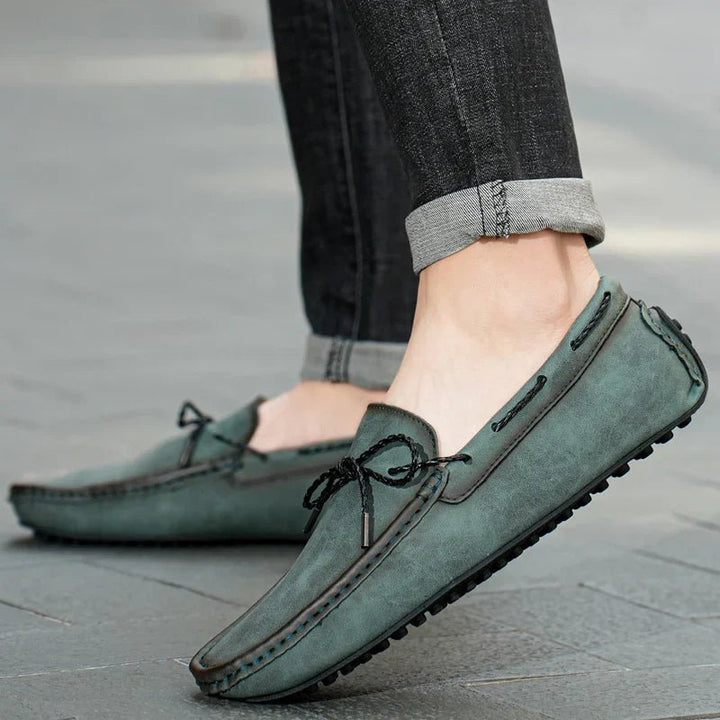 Ricco Genuine Leather Loafers - Shoes - 14:200004889#Army Green;200000124:100013888#40 - MOOD Melbourne