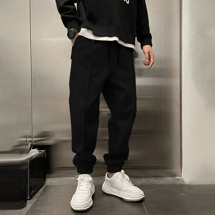 Ryan™ Loose Lounge Pants - Pants - PQ231 - Black - AU 8 - S - MOOD Melbourne