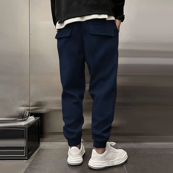 Ryan™ Loose Lounge Pants - Pants - PQ231 - Navy Blue - AU 8 - S - MOOD Melbourne