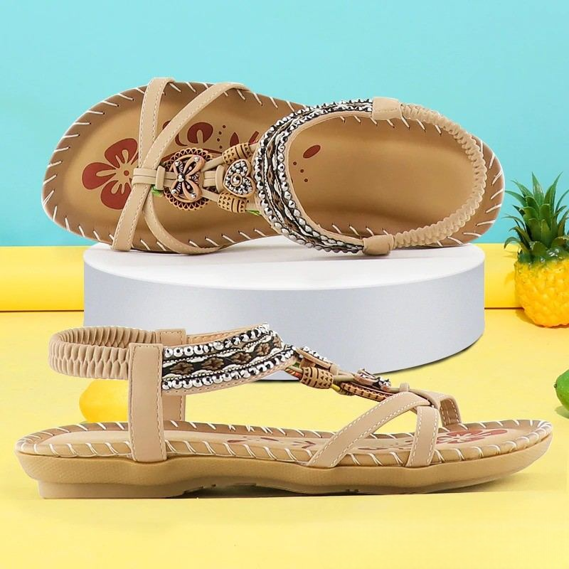 Elora | Boho Beaded Sandals