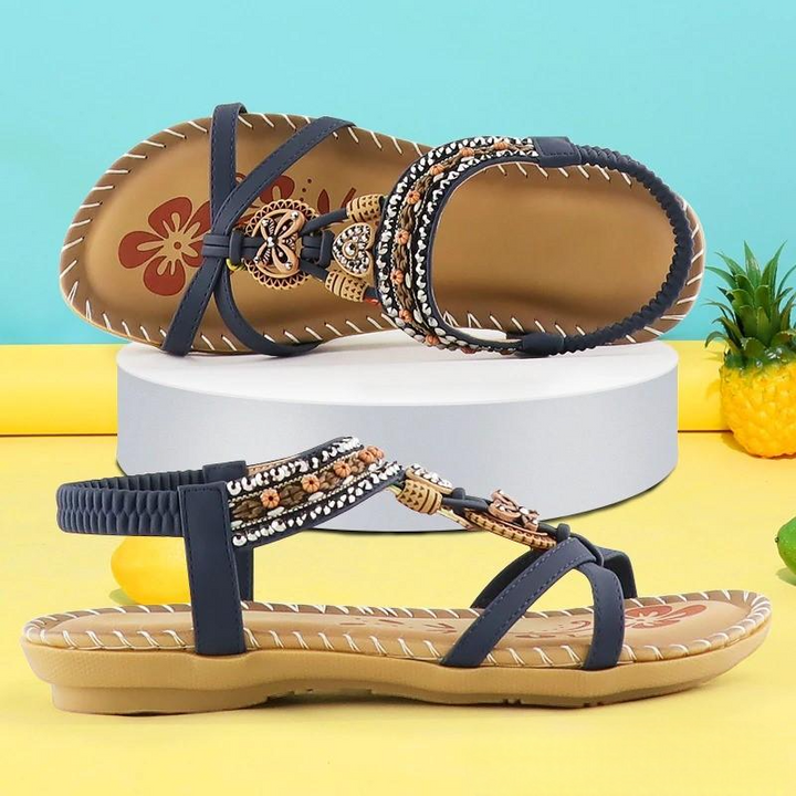 Elora | Boho Beaded Sandals