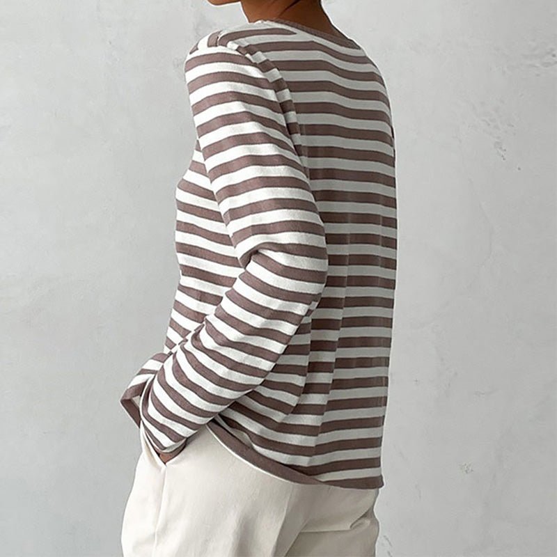 SARA - Striped Cotton Shirt - AUS 95 - MOOD Melbourne