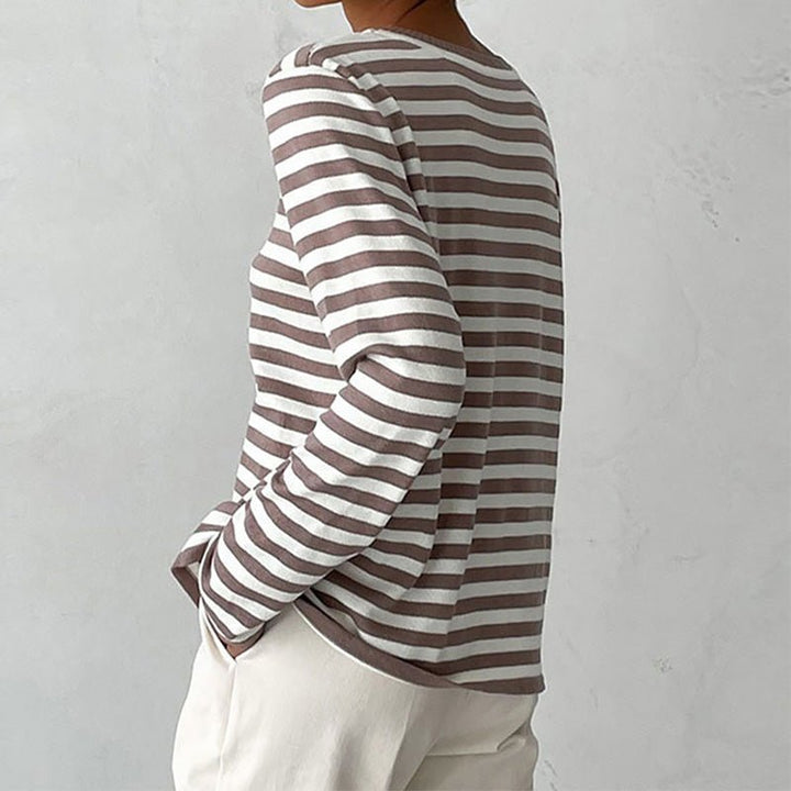 SARA - Striped Cotton Shirt - AUS 95 - MOOD Melbourne