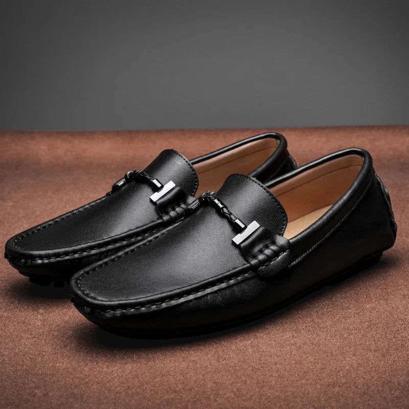 Sorrento™ Genuine Leather Loafers - Shoes - 14:193#Black;200000124:100013888 - MOOD Melbourne