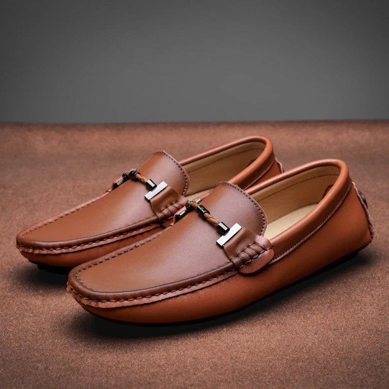 Sorrento™ Genuine Leather Loafers - Shoes - 14:365458#Brown;200000124:100013888 - MOOD Melbourne