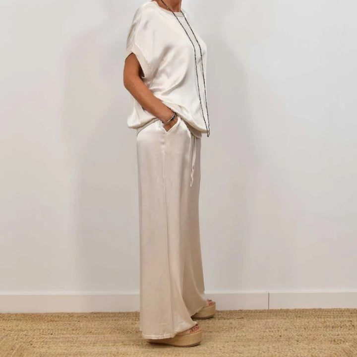 Celestine | Elegant Wide-Leg Two-Piece Set