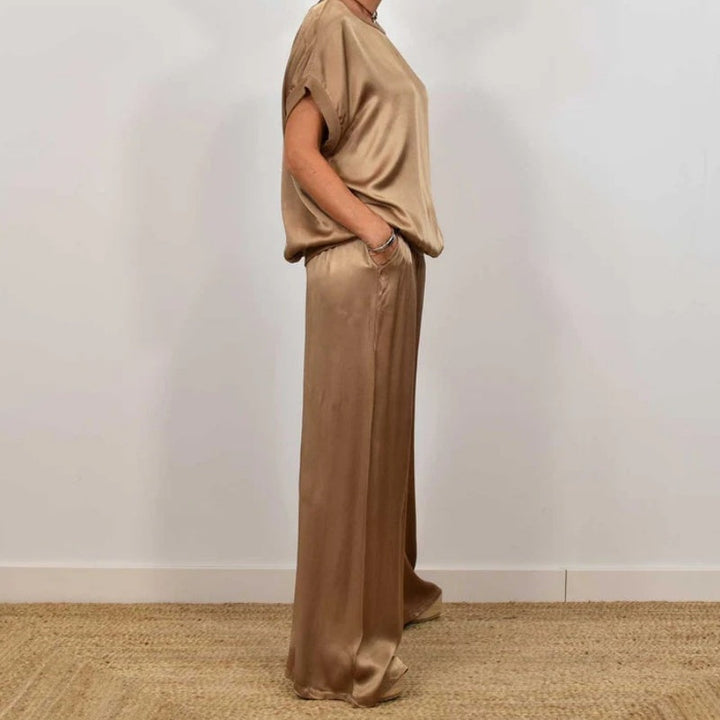 Celestine | Elegant Wide-Leg Two-Piece Set