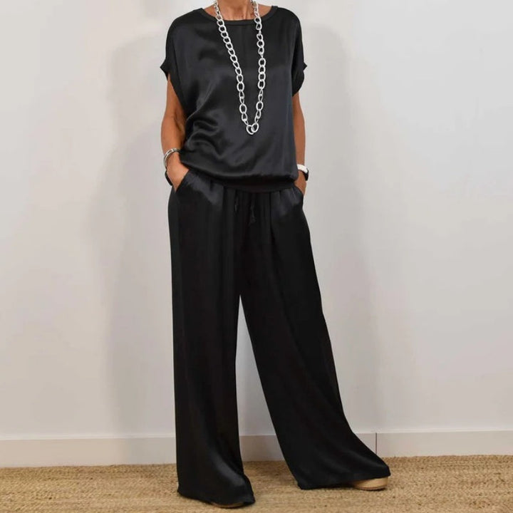 Celestine | Elegant Wide-Leg Two-Piece Set