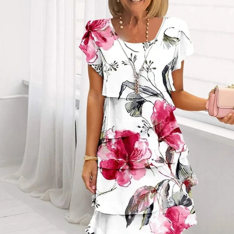 Maribel | Layered Floral Summer Dress