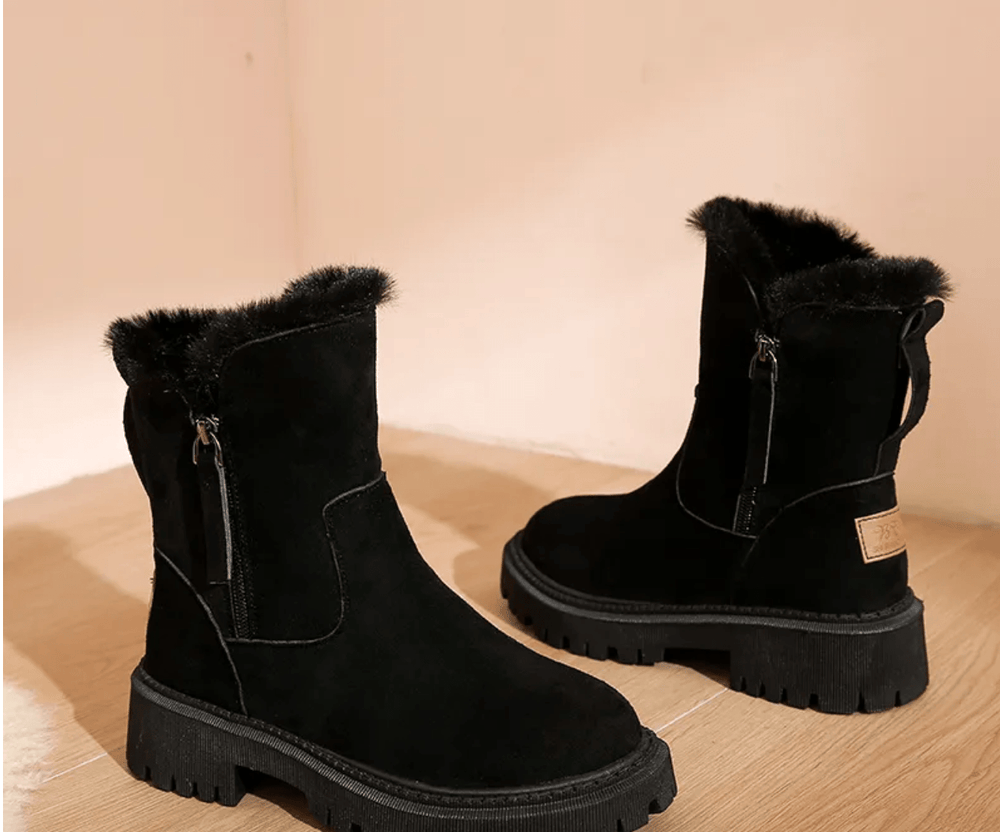 Tahlia | Cozy Zipper Winter Boots - Boot - MOOD Melbourne