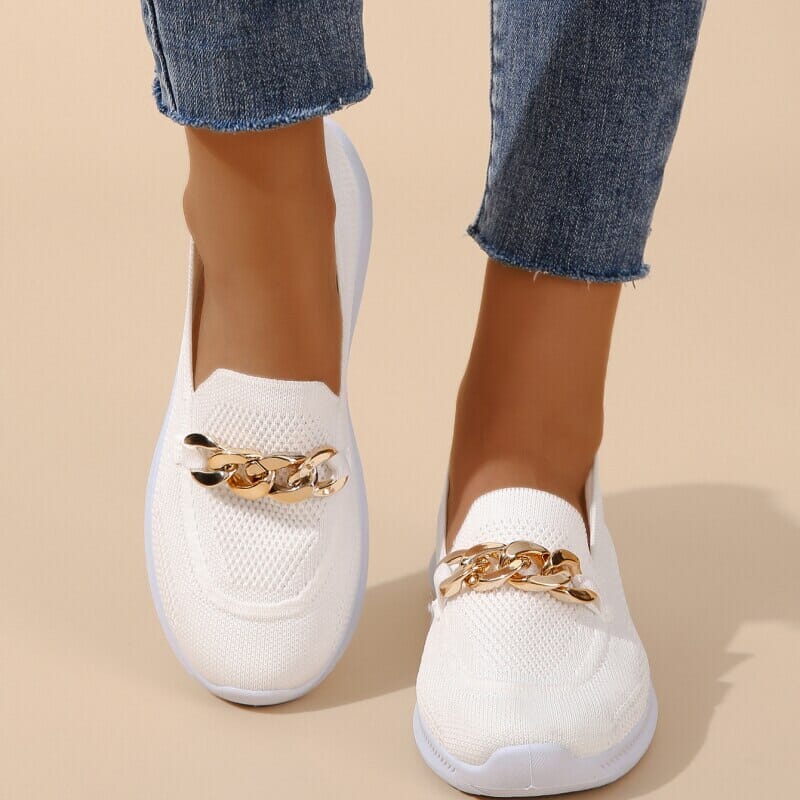 Elora | Slip-On Comfort Sneakers with Chain Detail