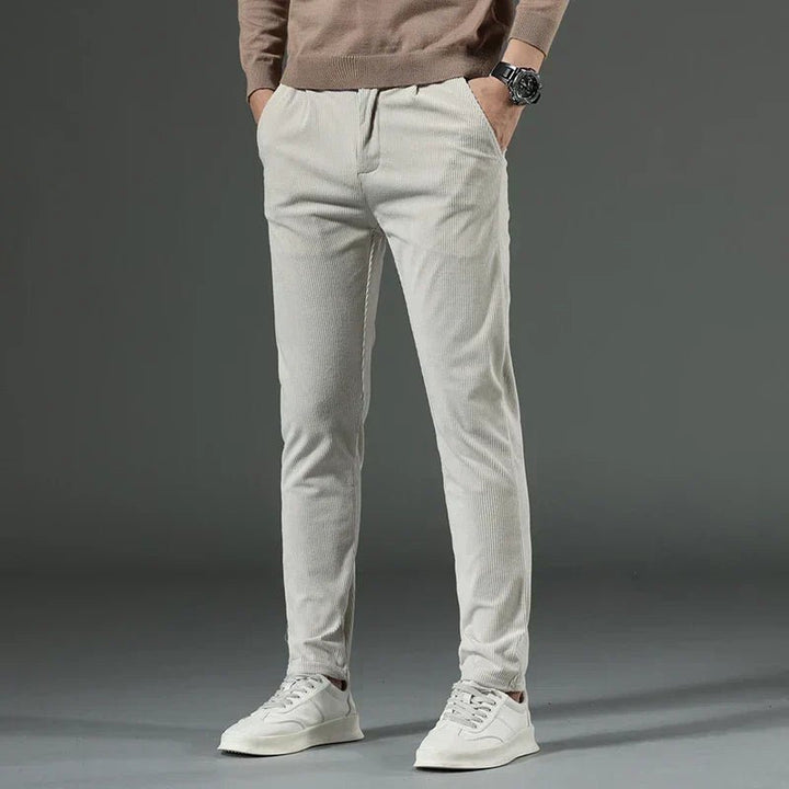 Tiziano | Elegant Classic Corduroy Trousers - Trousers - MOOD Melbourne